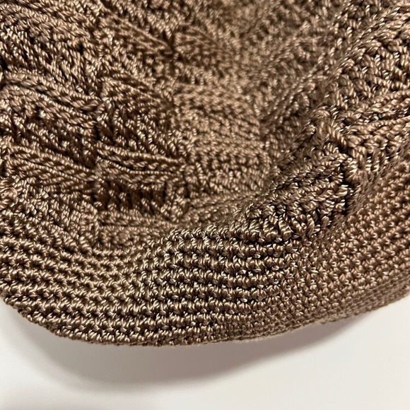 The Sak Boho Knit String hobo baguette shoulder bag Y2K - Picture 6 of 9